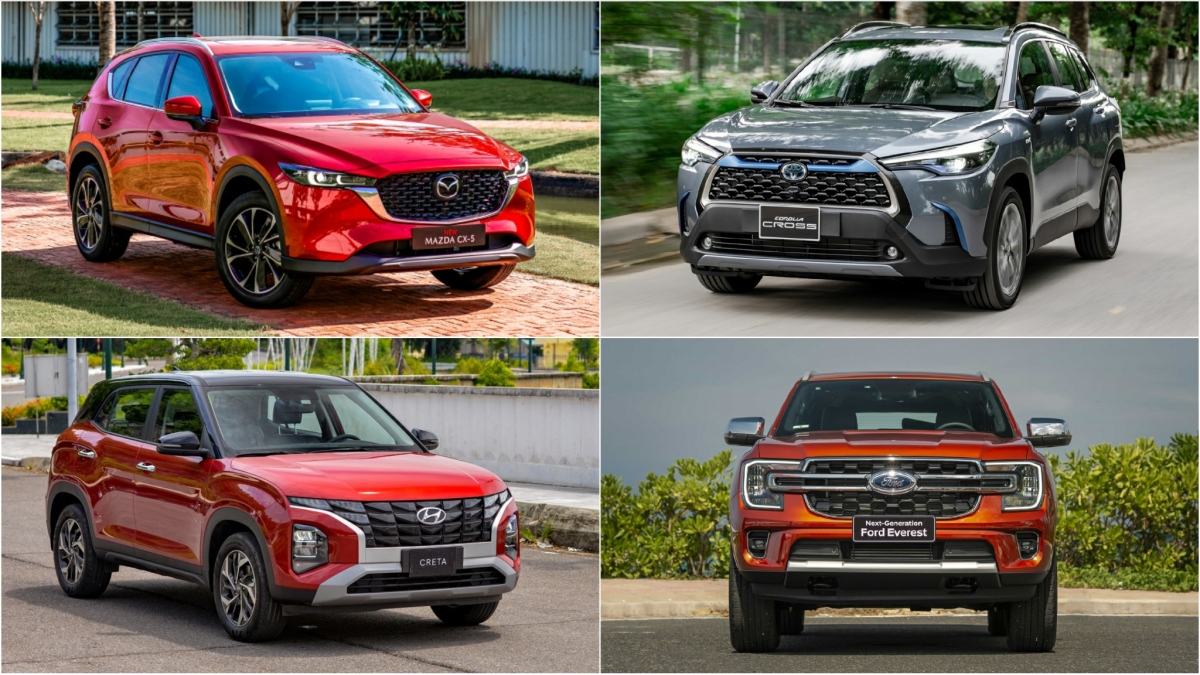 Top 10 xe SUV bán chạy tháng 2/2024: Giảm hơn 200 xe, Mazda CX-5 vẫn đứng đầu